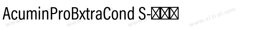 AcuminProBxtraCond S字体转换